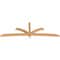Ekena Millwork Davenport Timber Gable Bracket, Western Red Cedar, 108"W x 36"H x 3 1/2"D x 3 1/2"F, 8/12 Pitch GBW108X36X0404DAV00SWR - alternate 2